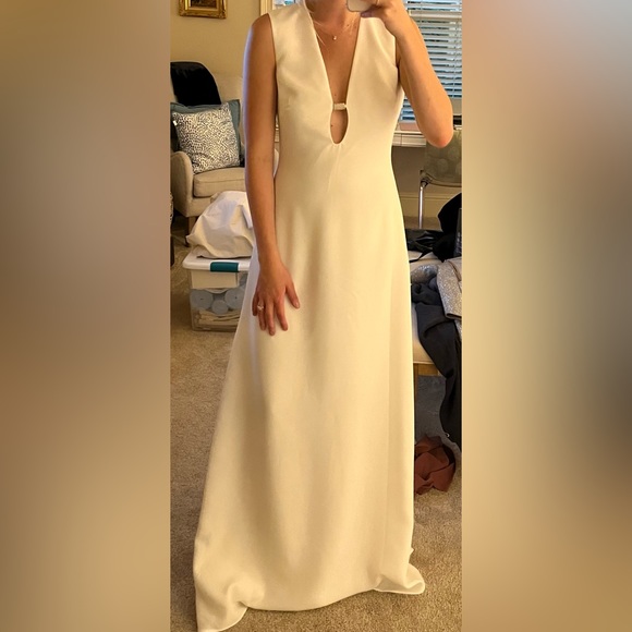 HALSTON RENÉE GOWN IN STRETCH CREPE - Picture 9 of 10